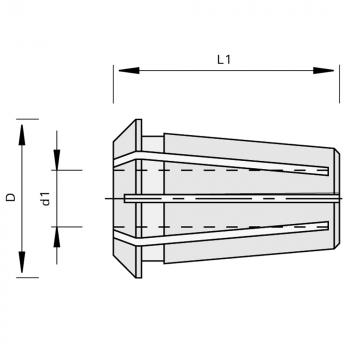 Stehle Präzisions-Spannzangen-462E/OZ25 168745 Zeichnung